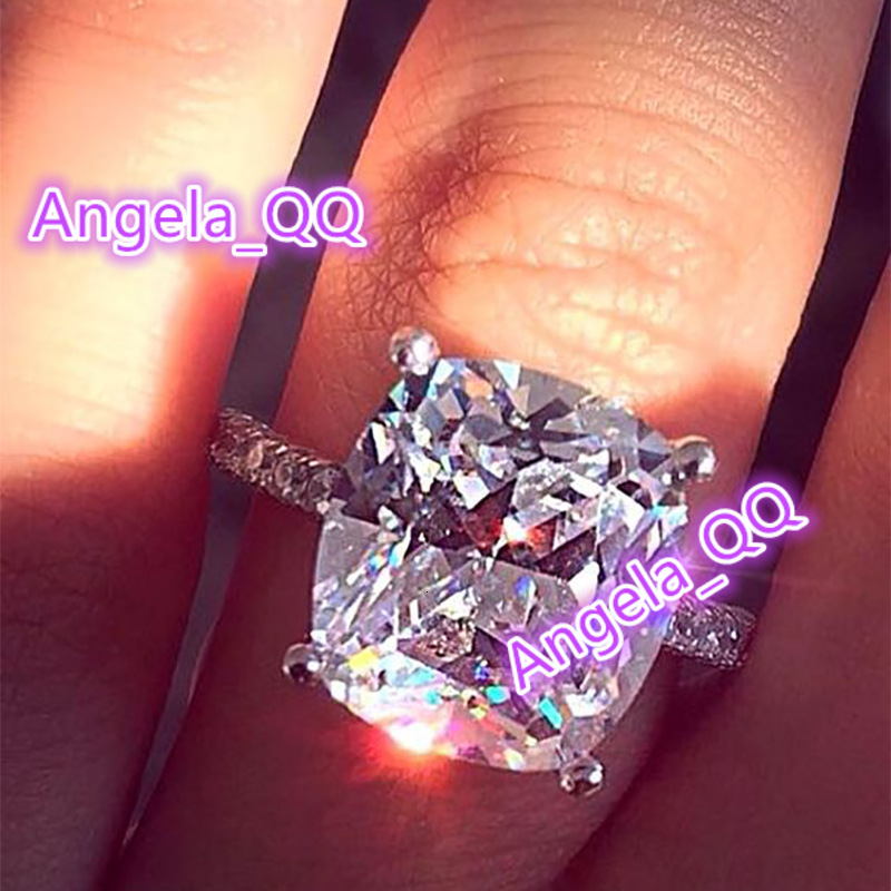 Moissanite ring Luxury Fashion Women Jewelry Rings Female Diamond Bridal Engagement Wedding Ladies Trendy Finger Ring