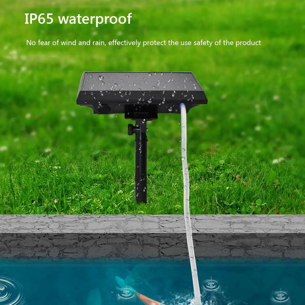Fish Pond Solar Air Pump Multi-function USB Charging Ventilator Aquarium Outdoor Fishing Rotary Oxygen Fish Tool 250528