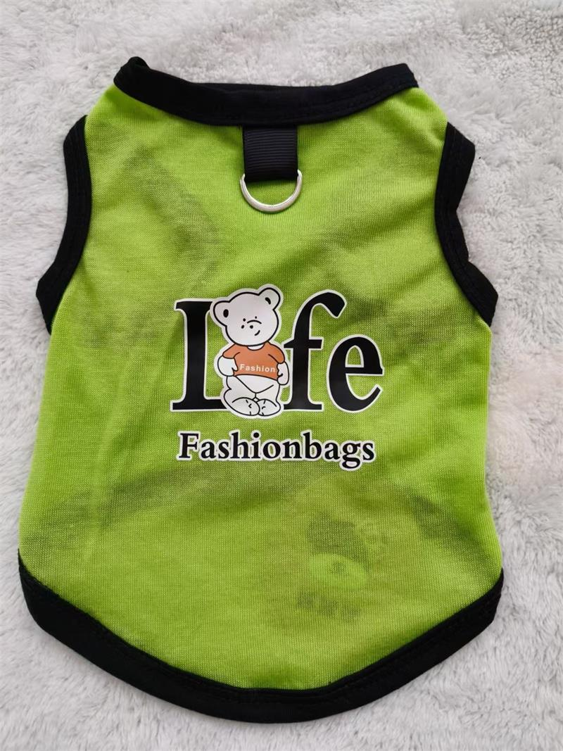 Pet clothing, cute letter printed vest