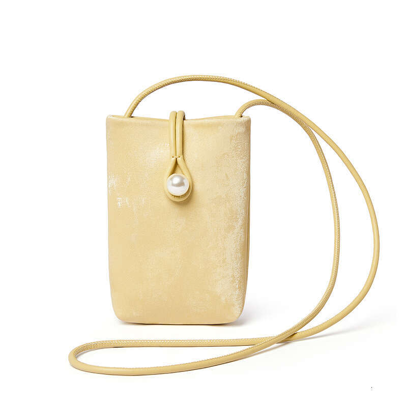 Vertical Phone 2024 New Single Shoulder Crossbody for Women Chinese Style Velvet Satin Solid Color Small Square Bag