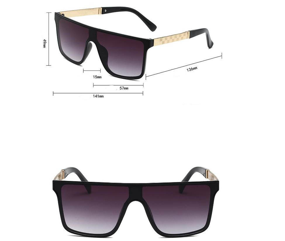 Designer Sunglasses For Women Men Fashion Sunglasses Luxury Polarized Lens Goggle Pilot PC Frame Oversized UV400 Eyewear Luxury Style Sunglasses AS833
