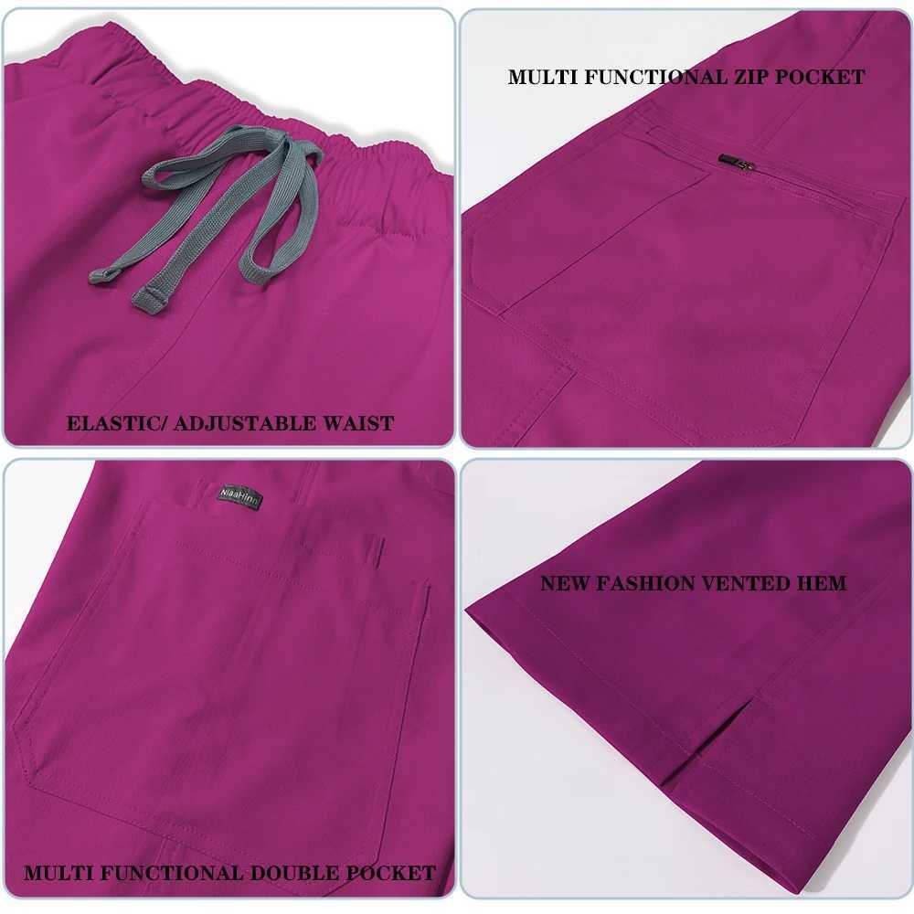 High Quty Stretch Jogger Trousers Clinical Workwear Bottoms Medical Nurse Uniform Scrub Pants Medical Trousers Surgical Pants X250528