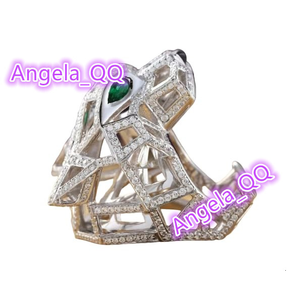 Iced Out Green Eyed Moissanite Diamond Unique Panther Ring Men 925 Sterling Silver Casual Rings for Men Hand Ring Set