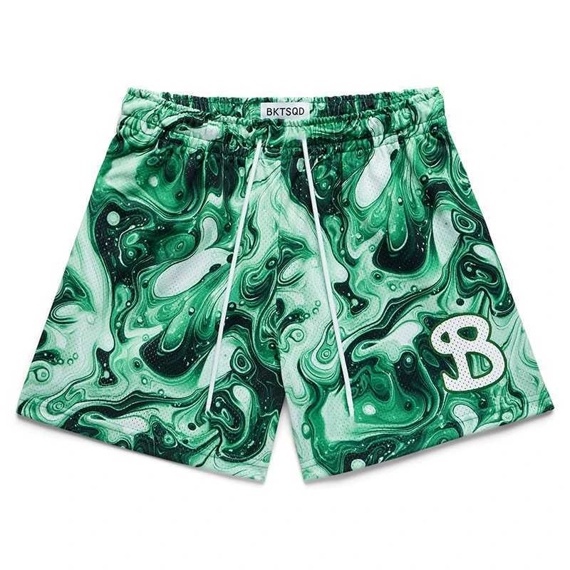 2025 BKTSQD NEW Summer Mesh Basketball Shorts Men sweatpants Quick Drying Loose Sports Shorts Casual Trendy Running Beach Shorts X2505281