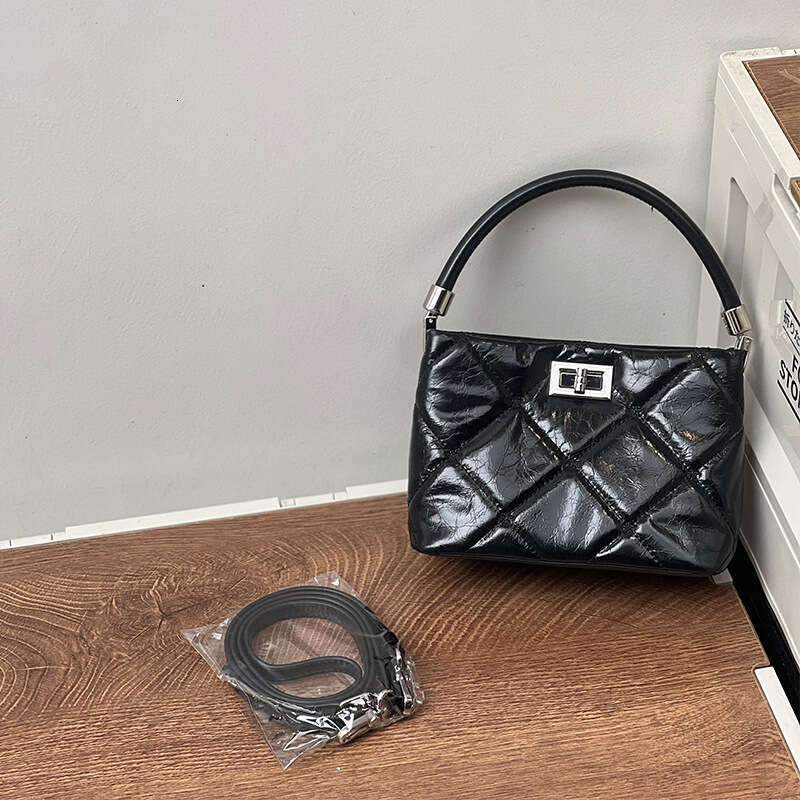 Niche Handbag New Simple Women's Top Layer Cowhide Square Bag Fashion Versatile Shoulder Crossbody