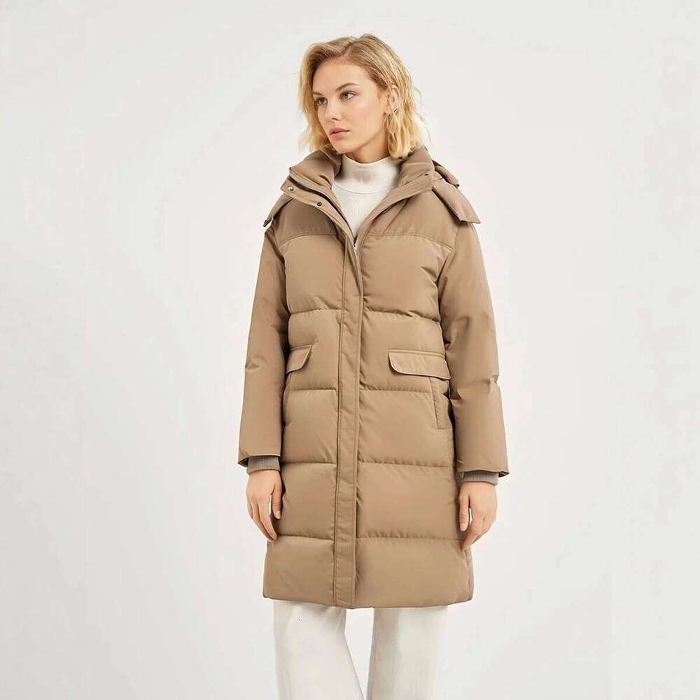 K1867L women's clothing winter 90% white Duck down coats Long hooded Puffer jackets Detachable cap