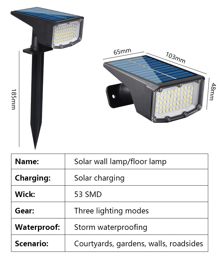 dual installation Brighten Your Outdoors with Durable Water Resistant 50 LEDs Solar garden spot Lights Perfect Fit For Yard Decorations