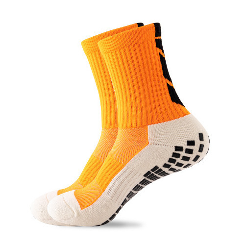 Men's Soccer Mid-Calf with Anti-Slip Pads Towel Bottom Running Basketball Training Professional Sports Socks