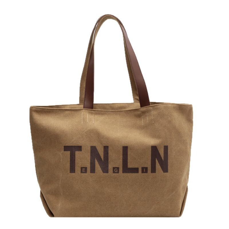2025 New Large Capacity Canvas Bag Designer Women's Work Commuter New High end Fashion Single Shoulder Handbag