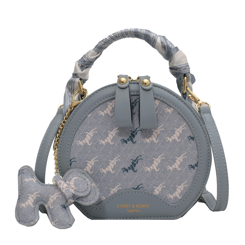 Fashion Women s Small Bag Summer New Style Slant Scarf Handbag Small fashion Round Bag Designer Fashion Women s Shoulder fashion Bag Crossbody Bag