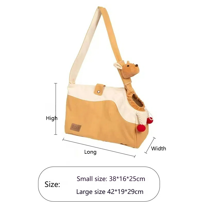 Pet Shoulder Bag Cat and Small Dog Bag Portable Outdoor Messenger Bag