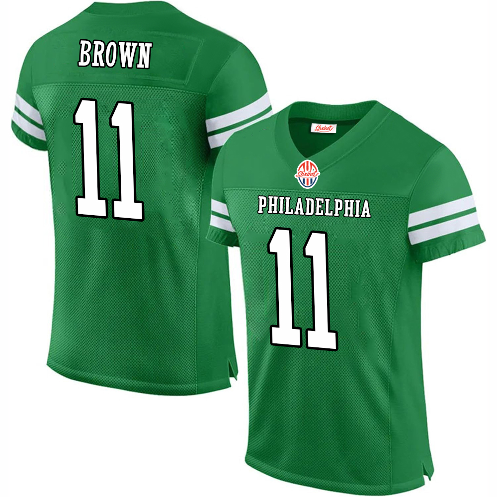 Brown DeVonta Carter White Men Women Youth with Super Bowl Embroidered Letter Number Design