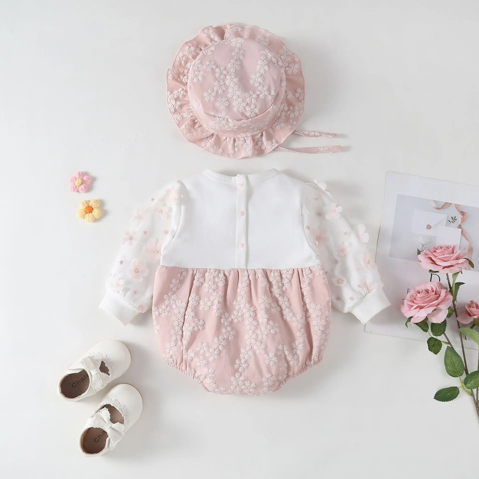 Baby Clothes Romper Butterfly born Long Sleeve Romper Clothing Soft Bag Clothes Female Baby Jumpsuit Crawling Clothes 250528