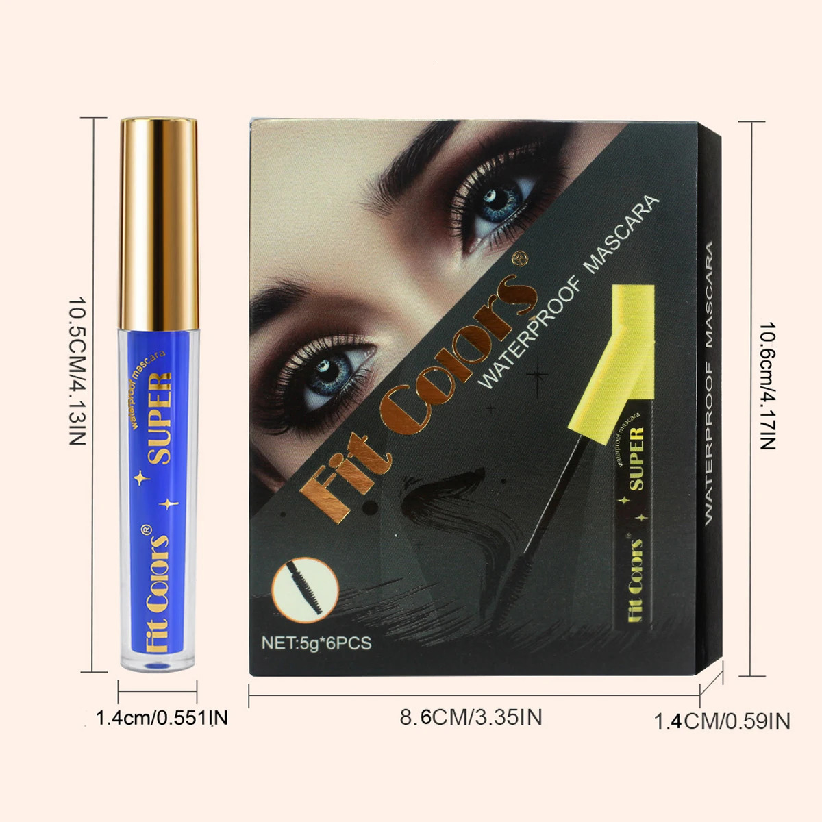 5D Silk Fiber Mascara Lash Color Mascara 12 Colors 3D Mascara Eyelash Extension Thick Lengthening Eye Lashes Holiday Stage Make 250523