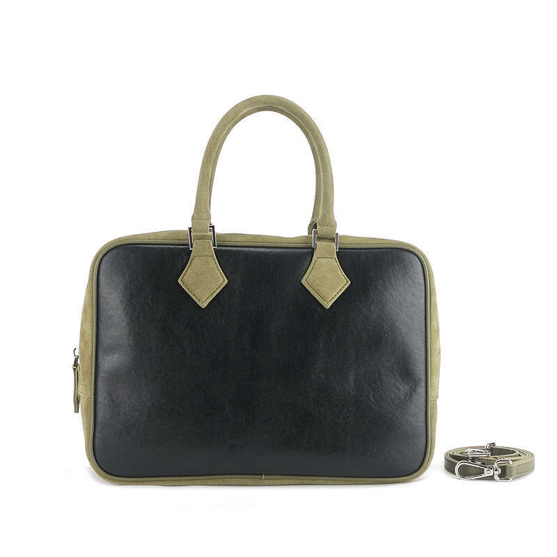 25 Spring New Vegetable Tanned Handbag Niche High-end Single Shoulder Briefcase Boston Genuine Leather Women's Bag