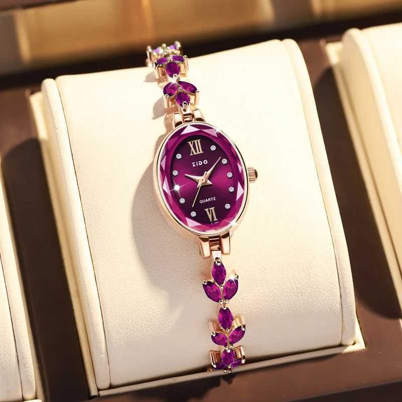 UTHAI V22 Womens Watches Light Luxury Diamond Inlaid Female Watch Waterproof Oval Ladies Fashion Quartz Bracelet Wristwatch XJ250527