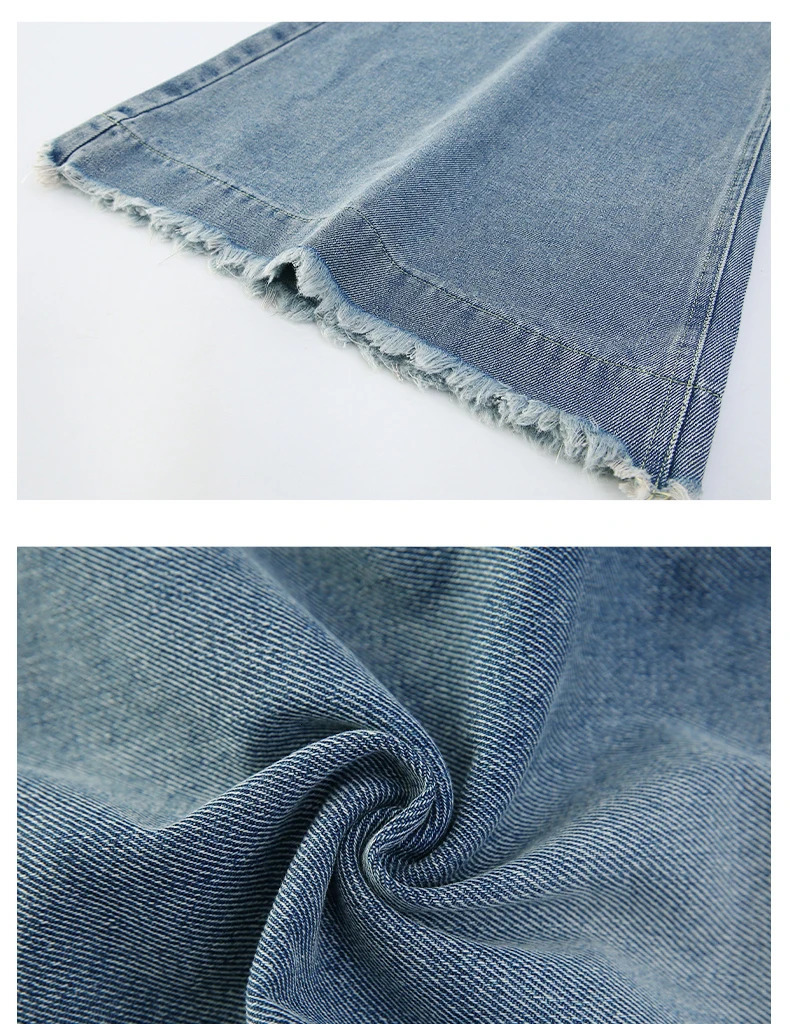 Kids Girls bellbottoms Arrival Children Casual Elastic Pants printing Slim Fit Girl Summer Jeans 250528