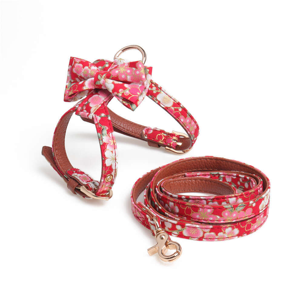 Pet Collar Dog Collar Cat Collar Traction Rope New K-Shaped Cat Dog Pet Harness Leash Set H-Shaped Pet Traction Rope