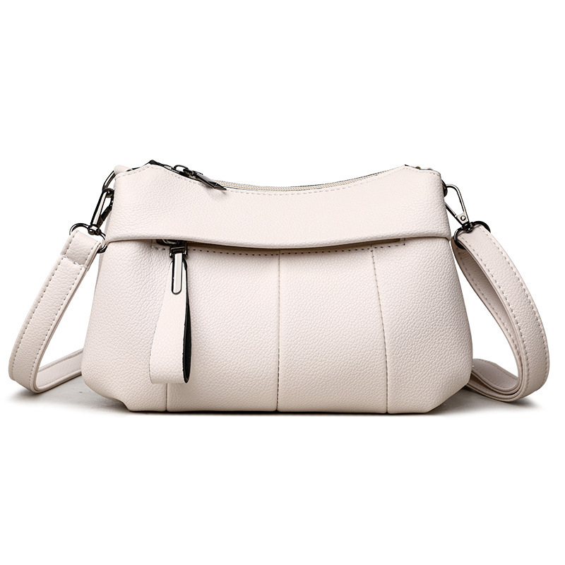 2025 New Soft Leather Mom Middle aged Crossbody Bag Atmospheric Spring Designer Women's New Small Bag Trendy Shoulder Bag