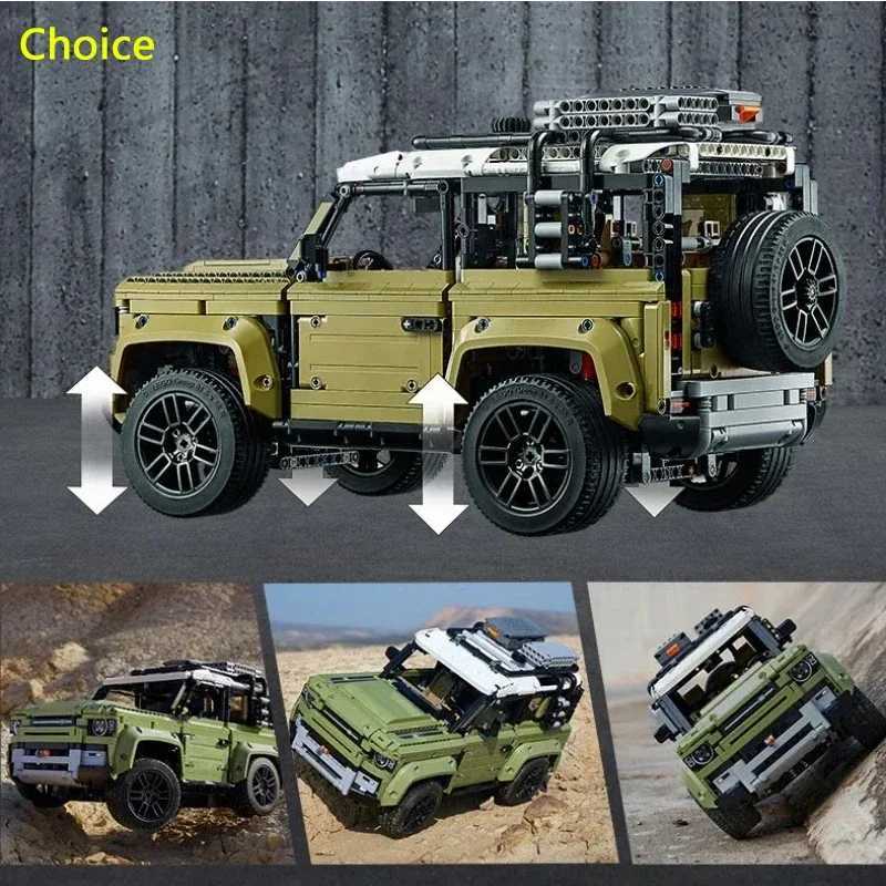 2573PCS Technical Land Off-road Defender Classic Car Building Blocks 42110 Set Model MOC Vehicle Toys Bricks for Boys Adult Gift Z250528