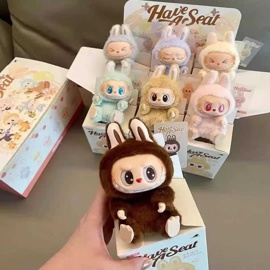 Labubu exciting blind box anime action figures 17cm cute mysterious box pvc doll and hobbies ornaments monsters vinyl face doll X250528