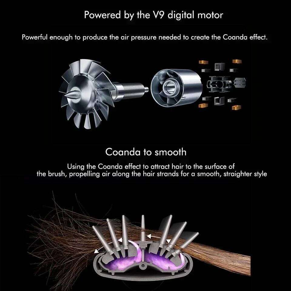 New 5 in1 Curling Iron Straightener With Brush Hairdryer Dryer Hair Multi Styler