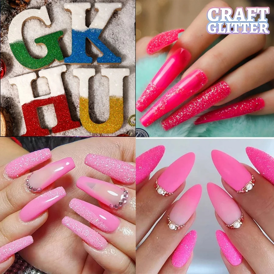 18 Packs Glitter Resin Glitter Shake Jar Fine Glitter for Resin Nail Art Crafts Tumbler Scrapbook Jewelry Making 250523