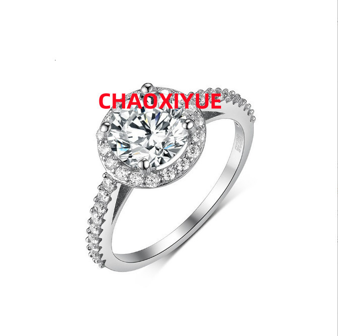 Moissanite 925 Sterling Silver Wedding Rings Engagement Womens Wedding Rings Fine Jewelry Fashion 18k Gold Ring