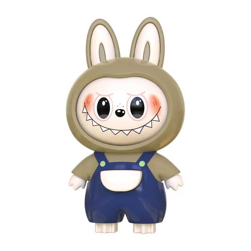 Labubu Face Changing Cartoon Keychain LABUBU Cloth Doll Bag Pendant Creative Ornament 3 Types of Facial Toys X250528
