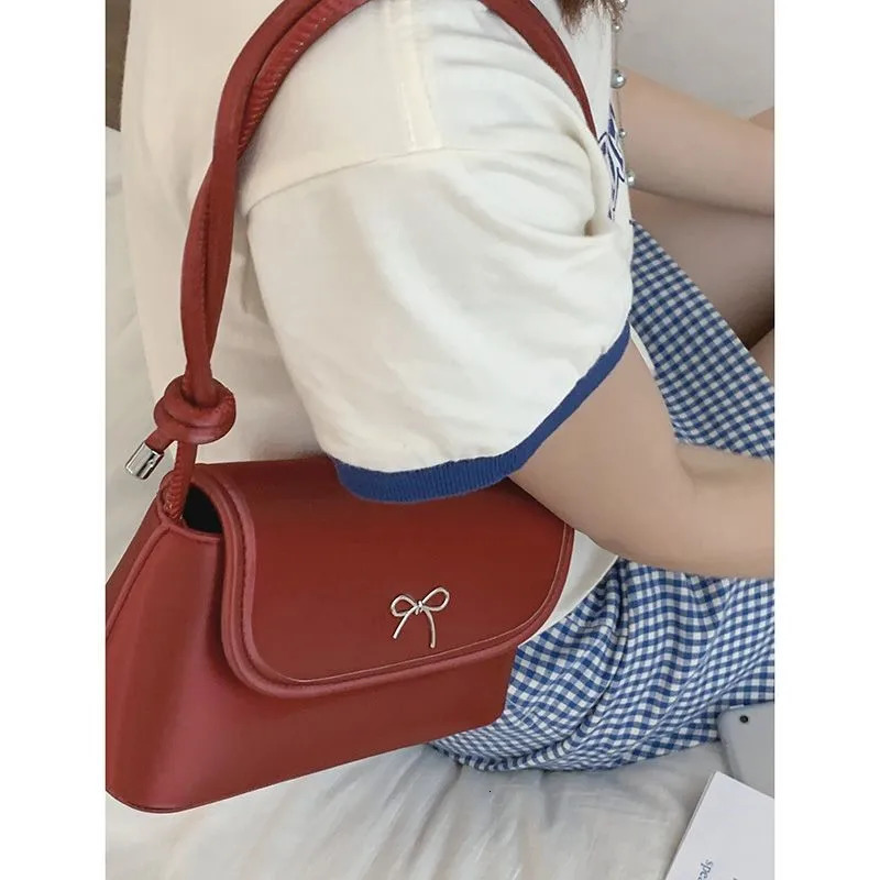JIAERDI Harajuku Blue Underarm Bag Purse Women Girls Sweet Cute Leather Baguette Bags Female Vintage Y2k Messenger Bag Chic 250526