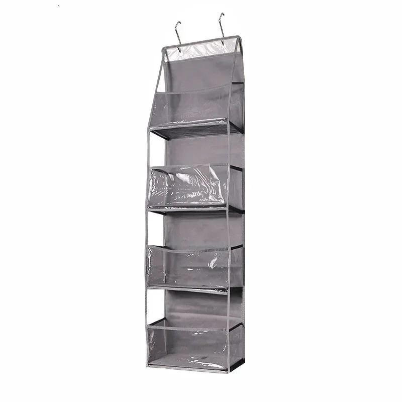 Household 4-layer Bag Toy Storage Bag Hanging Wall Underwear Storage Hanger Door Storage Hanging Bag Closet Organizer 250526