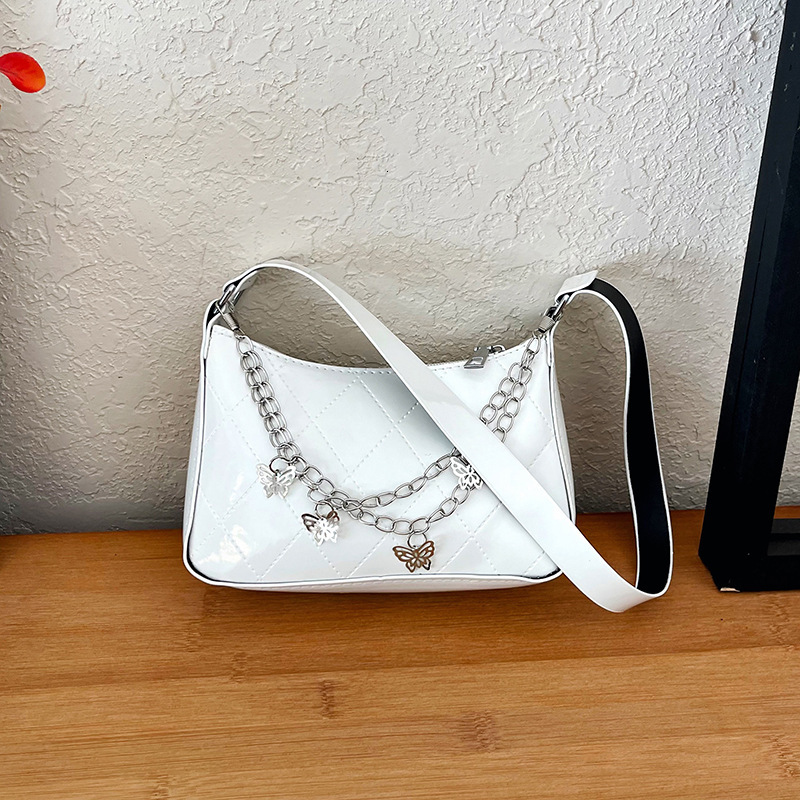 2025 New niche design women's armpit bag special chain small square ba single shoulder women's bag, checkered designer fashion single should