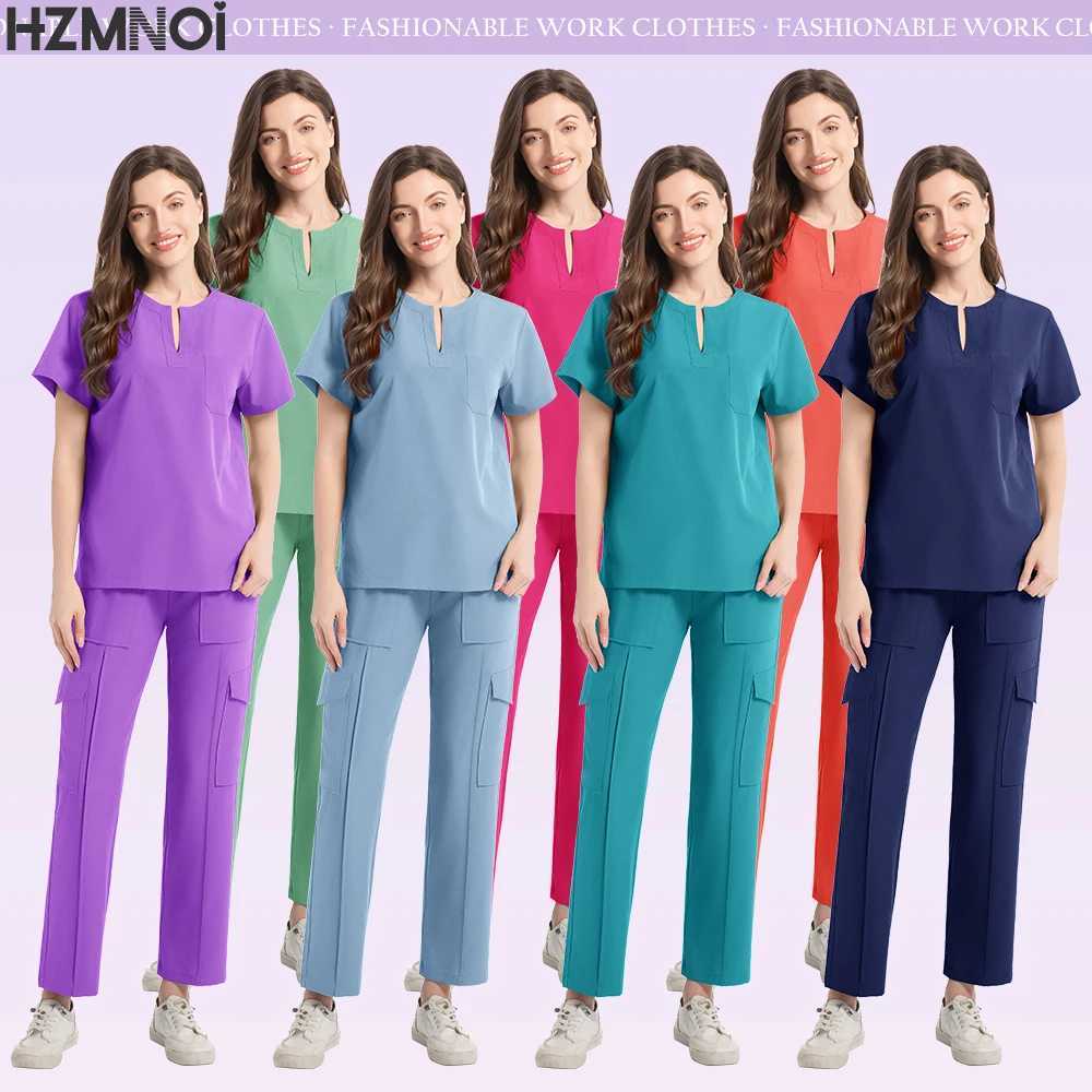Medical Uniforms Nurse Nursing Work Clothes Women Scrubs Sets Surgical Suits Lab Hospital Overalls Beauty Sn Spa Work Clothes X250528