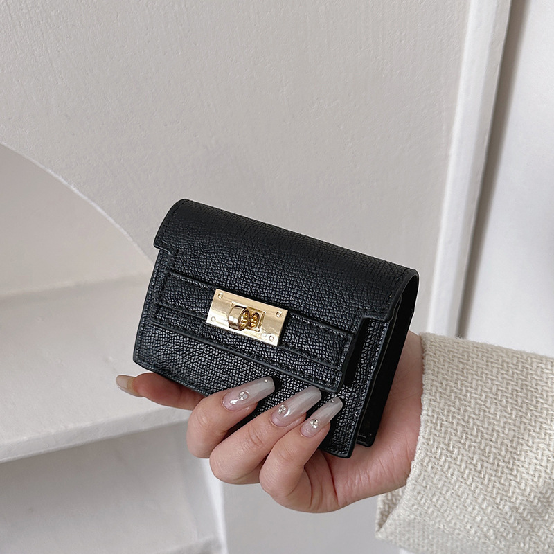 Free Shipping Luxury Designer Wallet Zero Wallet Fashionable Ladies' New Compact ID Bag Anti Demagnetization Multi Slot Card Bag High-quality
