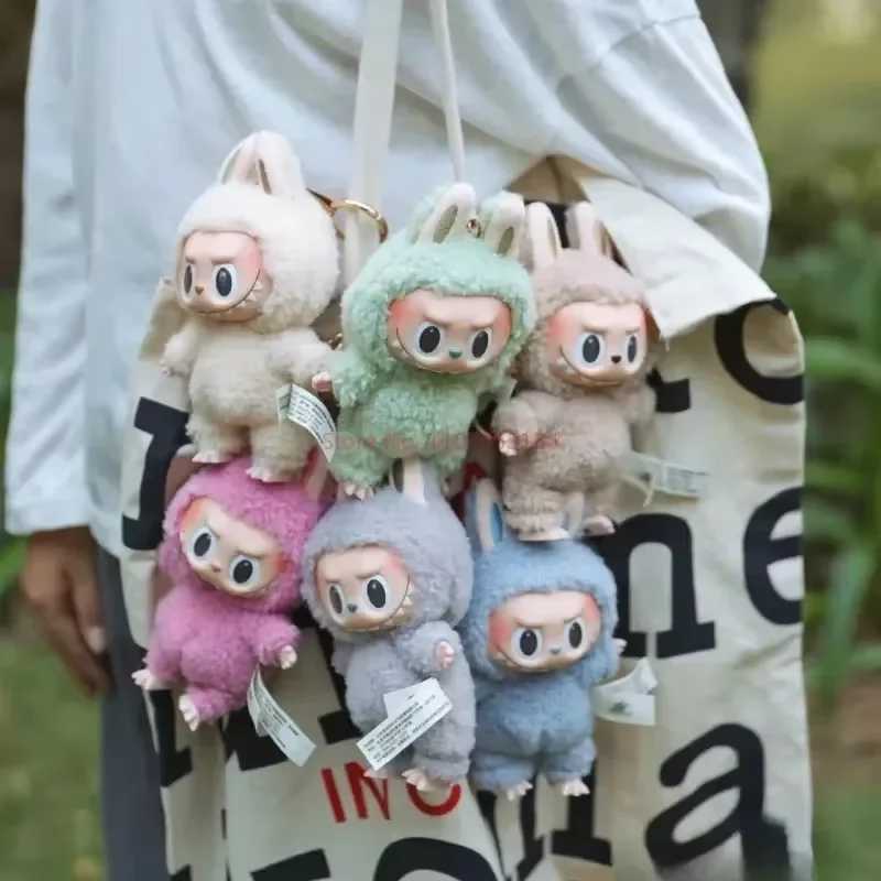 High Quality Labubu 1st And 2nd Generation Series Vinyl Pendant Doll Model Toys Cute Monster Keychain Toy Christmas Gift X250528