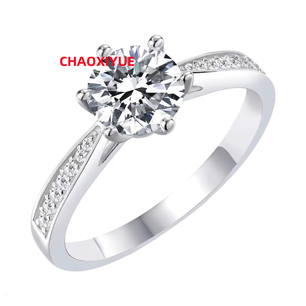 Moissanite Engagement Ring for Women Valentine Birthday Promise Anniversary Gift 1.0CT-5.0CT D Color VVS1 925 Sterling Silver