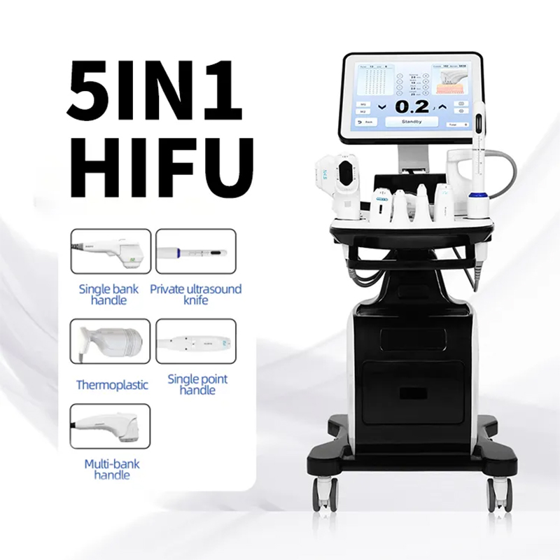 Hot Newest 5 IN 1 Ultrasounds RF Facial Lifting Tightening Wrinkle Removal Anti-Aging Slimming High Intensity HIFU 8D Acne Treatment Vaginal Tighten H