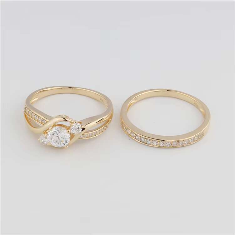 New Arriving 14k Solid Gold Moissanite Engagement Ring