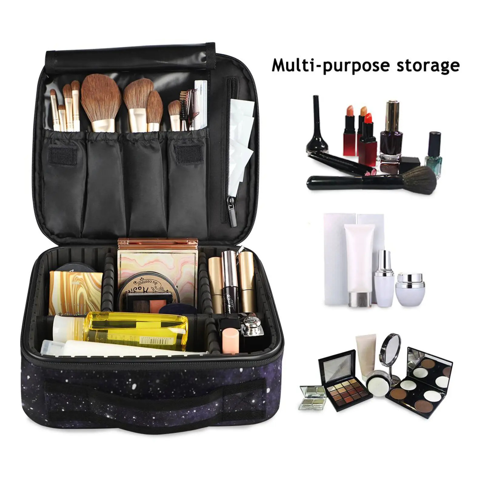 Professional Toiletry Bag Cosmetic Bag Organizer Women Travel Make Up Cases Big Capacity Cosmetics Suitcases Makeup 250527