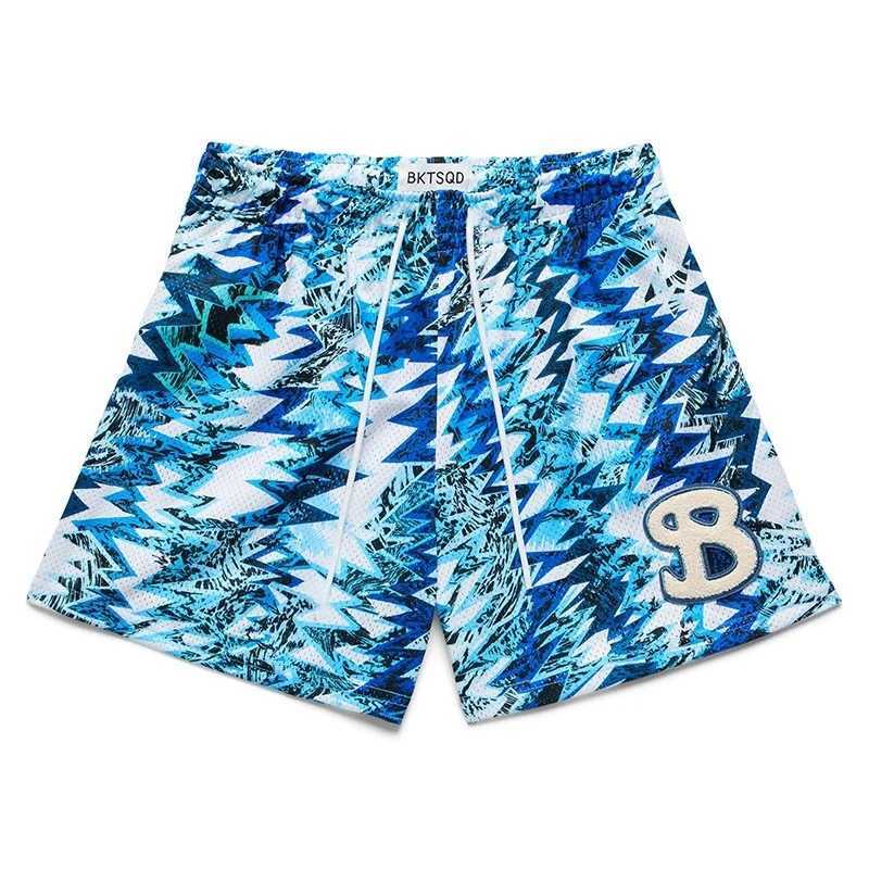 BKTSQD New summer mens shorts men and womens fashion beach seaside sports shorts mesh sports quick-drying quarter pants X2505284