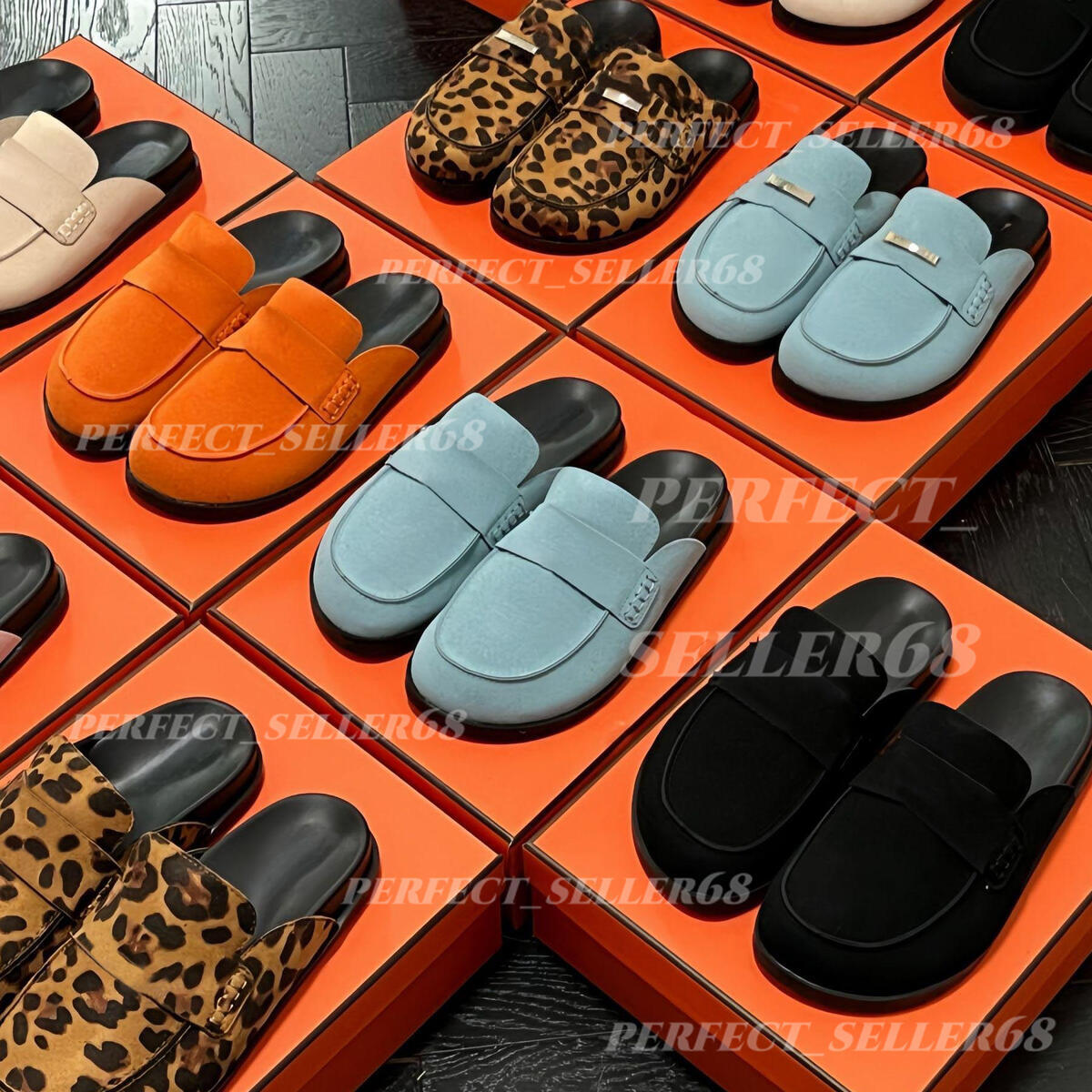 Designer Shoe Mule GO Slippers Suede Loafers for Summer Women Men Suede Leather Sandals Slip On Black Brown Beige Clogs Noir Comfortable Stylish Shoes scuffs