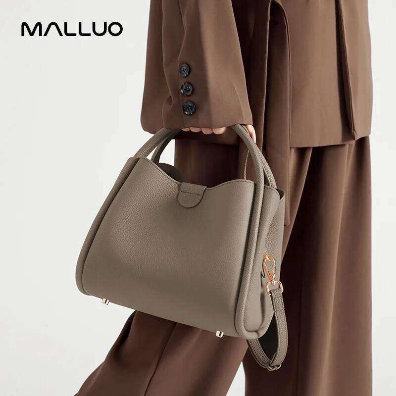 Women's Natural Cow Real Leather Shoulder Ladies Retro Fashion Crossbody Bag Female Cowhide Commuter Handbag for Lady
