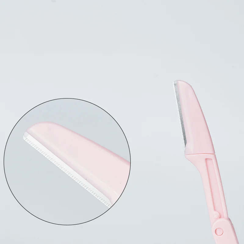 3PCS Portable Eyebrow Trimmer Safe Shaper Foldable Razor Blade Womens Makeup Tools 250516