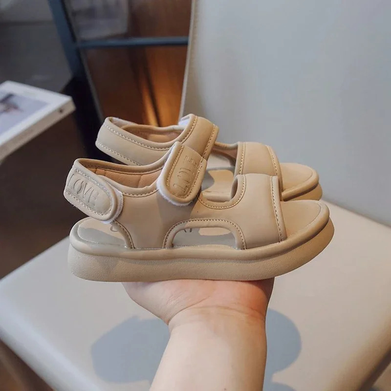 Summer Style Fashionable Comfortable Casual and Cute Girls Shoes Wear-resistant Non-slip Soft-soled Toe Sandals 250528