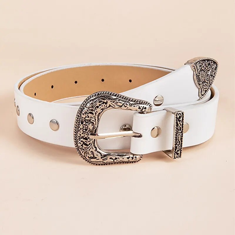 1 Pack Four Seasons Style Western Style Metal Carving Three Piece Suit Lemon Denim Belt Dress With Womens Belt 250527