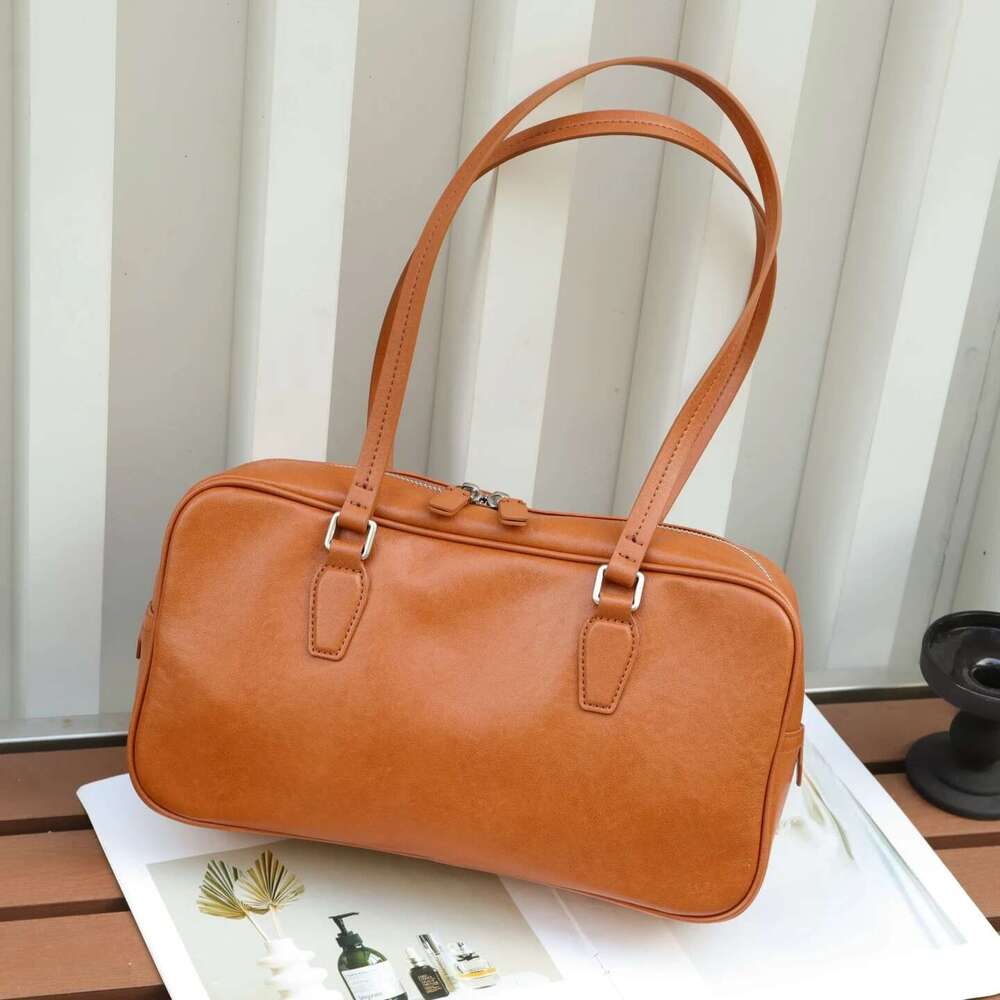 Genuine Leather Fashion Women's Single Shoulder Crossbody Bag High Quality Casual Large Capacity Ladies Handbag Female Cowhide