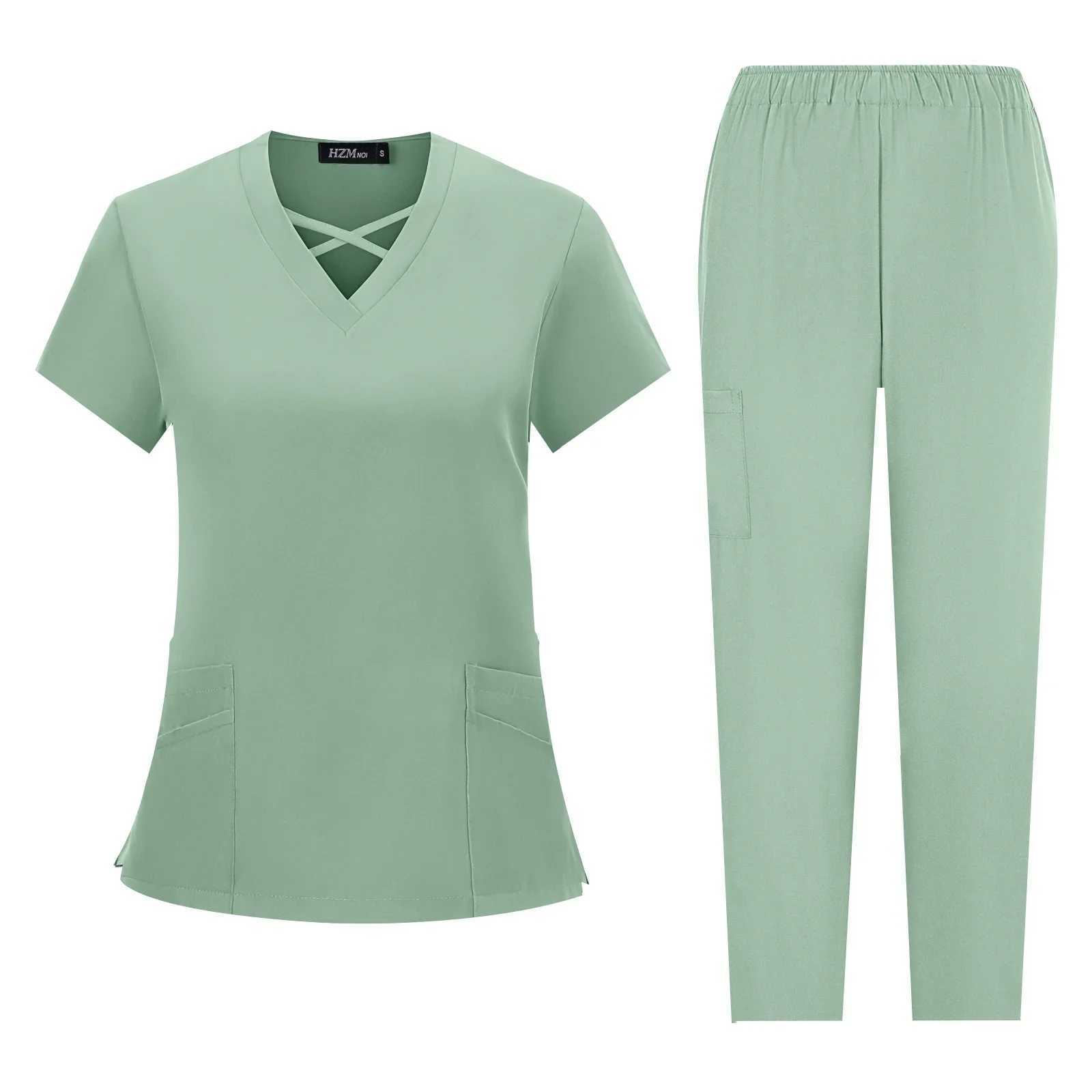 Hospital Scrubs Sets Nurse Accessories Medical Clothing for Women Work Uniforms Dental Clinic Beauty Sn Spa Workwear Overalls X250528