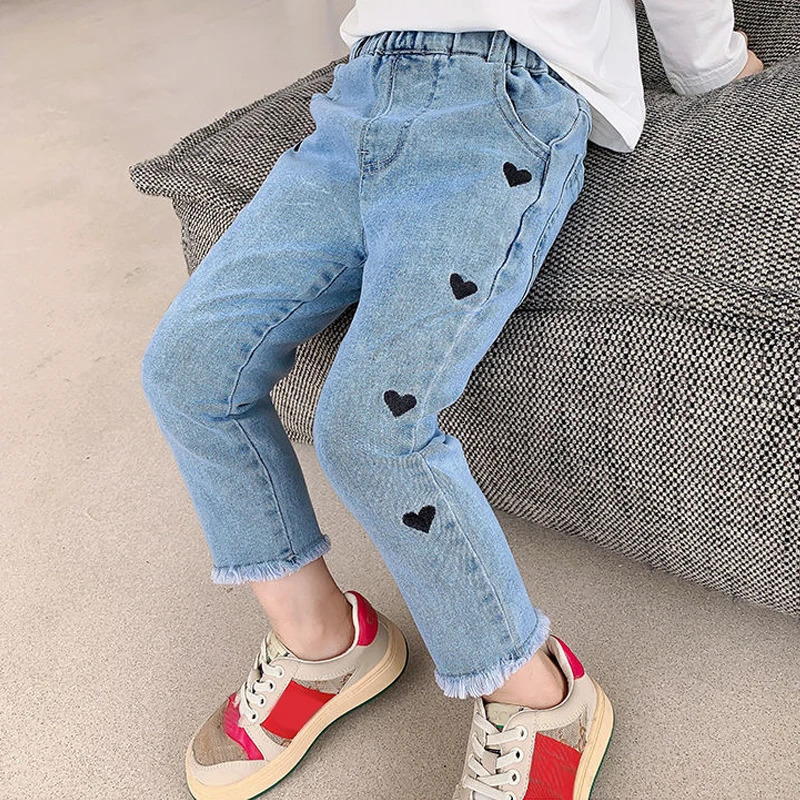 Kids Skinny Jeans Girls Denim Clothing Bottoms Casual Trousers Children Clothes Pants Garments 15 Years 250528