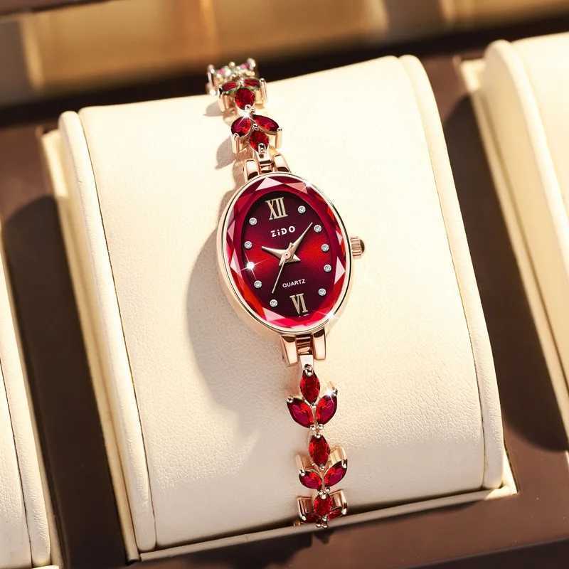 UTHAI V22 Womens Watches Light Luxury Diamond Inlaid Female Watch Waterproof Oval Ladies Fashion Quartz Bracelet Wristwatch XJ250527