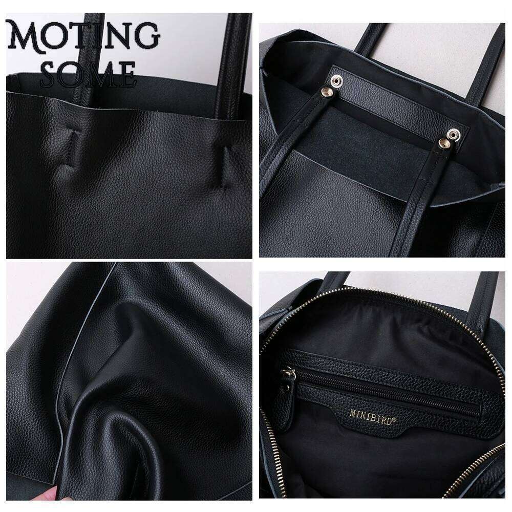 Simple Style Genuine Leather Women Tote High Quality Cowhide Large Shopper Female Totes Calfskin Shoulder Bag 2021 New